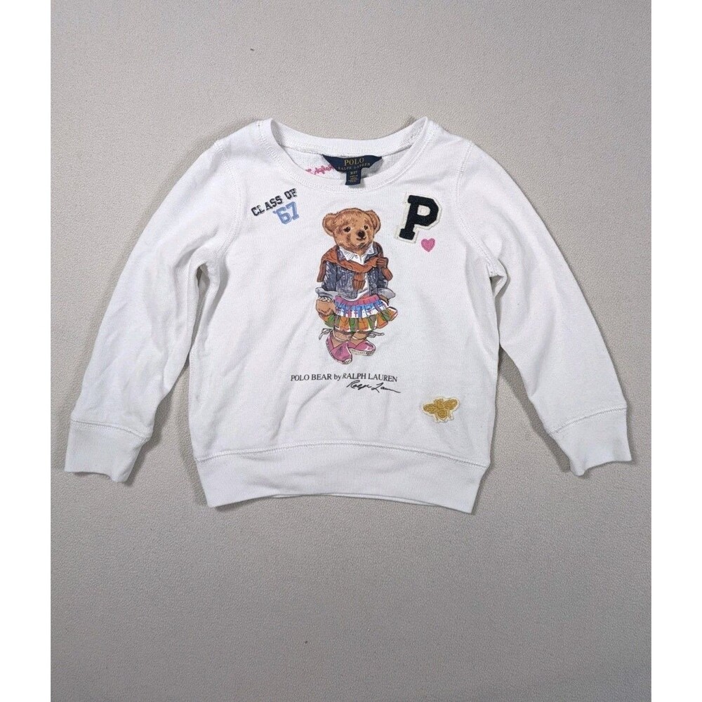 Polo Ralph Lauren Polo Bear USA Crewneck Sweatshirt Toddler Size 3T Class of 67